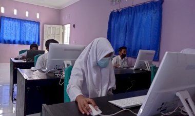 Hari pertama ANBK SMP Islam Jabal Hikmah