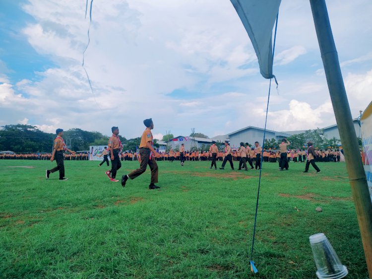 SMP Islam Jabal Hikmah mengikuti Jambore Ranting Sakra 2019