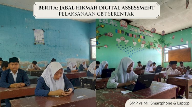 Digitalisasi Pendidikan: SMP Islam dan MI Jabal Hikmah Laksanakan Asesmen Sumatif Akhir Jenjang Berbasis CBT